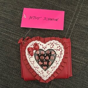 Betsey Johnson Red Heart Wallet